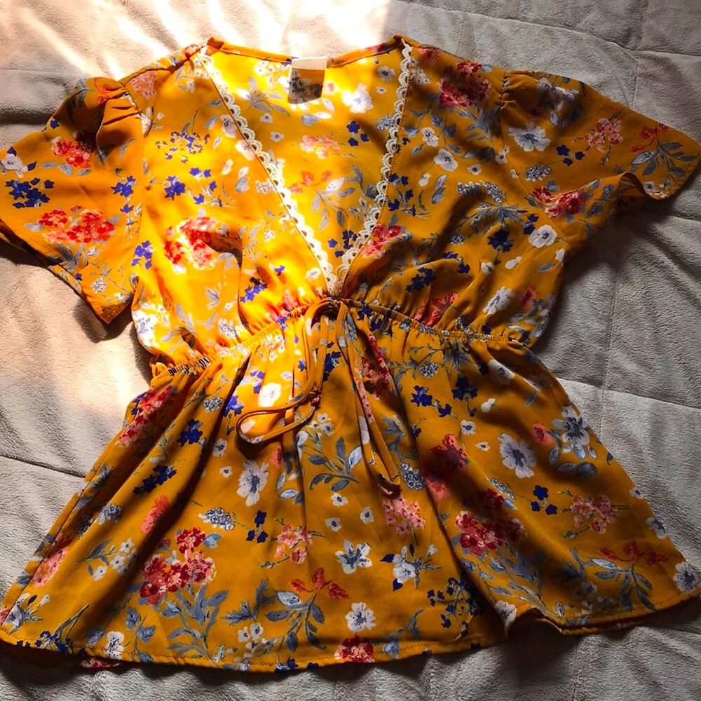 Beautiful Mustard Blouse